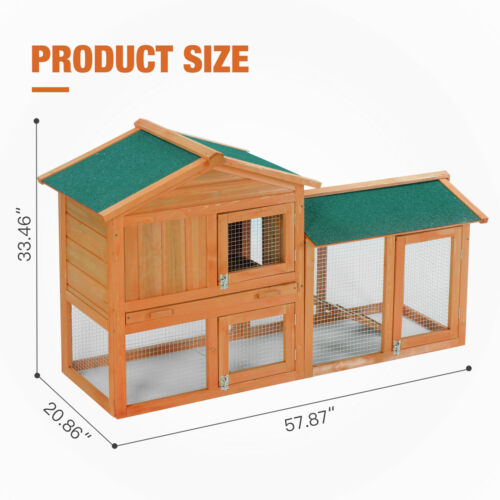 6/' x 12/' Large Walk in Gable A-frame Roof Style Chicken Coop Plans  # 80612CG